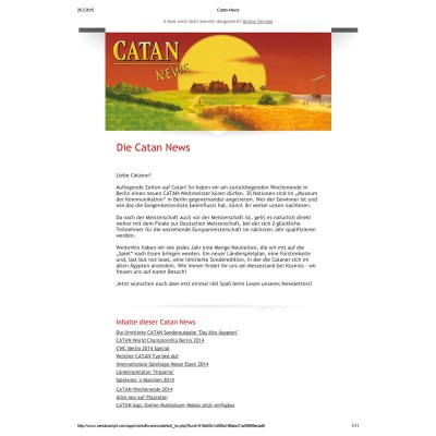 Catan News - 2015 Issue 01 - EC only