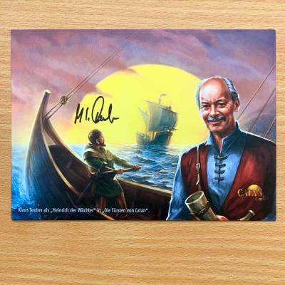 Postcard - Signed by Klaus Teuber